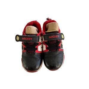 Disney Mickey Mouse Toddler Boys Size 10 Hook Loop Sneakers